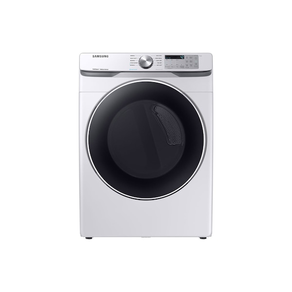 Samsung Samsung 7.5 cu. ft. Gas Steam Dryer with Sanitize Cycle and Sensor Dry in White DVG45T6200W